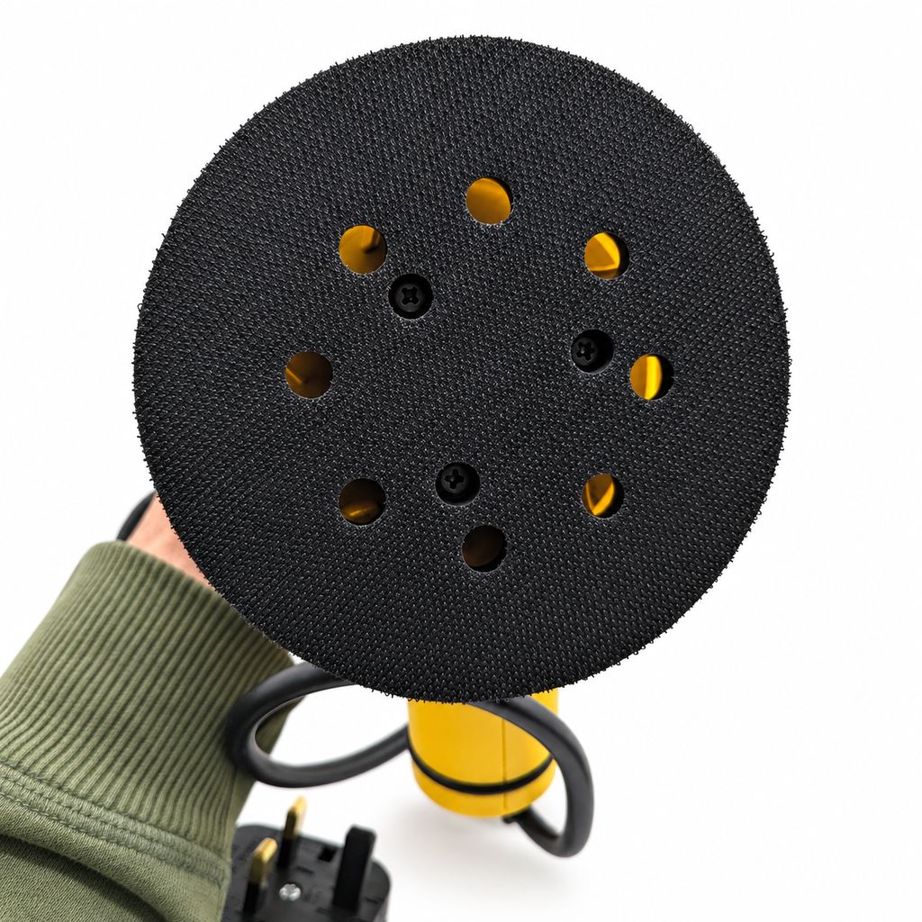 125mm hook-and-loop pad on PROTECO orbital sander