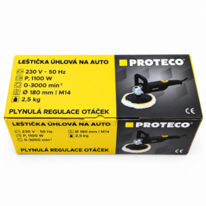 PROTECO 180mm variable speed sander polisher machine