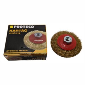 Brass coated steel wires on 100mm wire wheel brush