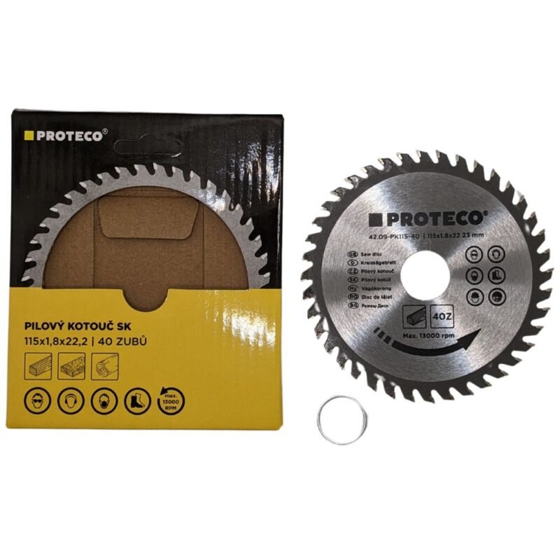 PROTECO Wood Cutting Disc 115mm-40 Teeth General