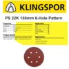 150mm-Sanding-Discs-Sandpaper-KLINGSPOR-Hook-Loop-PS22K-6-HOLES-Wood-Metal-142105636581-5