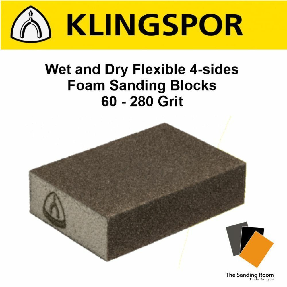 Klingspor Foam Sanding Block Wet And Dry Abrasive Polishing Block