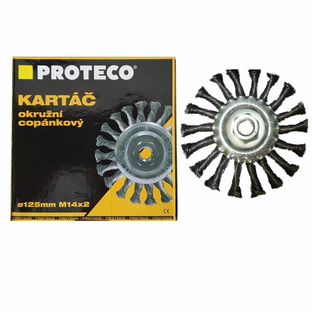 thumbnail image 2 of TWIST KNOT WIRE WHEEL BRUSH 115MM DIAMETER FOR ANGLE GRINDERS 2 of 10