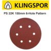 KLINGSPOR-10x-Sanding-Discs-150mm-6-inch-6-HOLES-Hook-Loop-Drill-Attachment-131979072049-3
