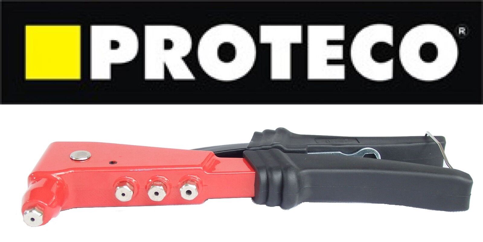 Riveter Pop Rivet Riveting Gun Hand Tool Kit HD 100 Assorted Rivets PROTECO 