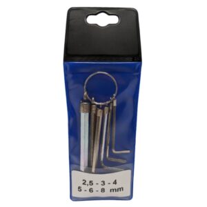 security allen key set sizes 2.5mm to 8mm metric hex key